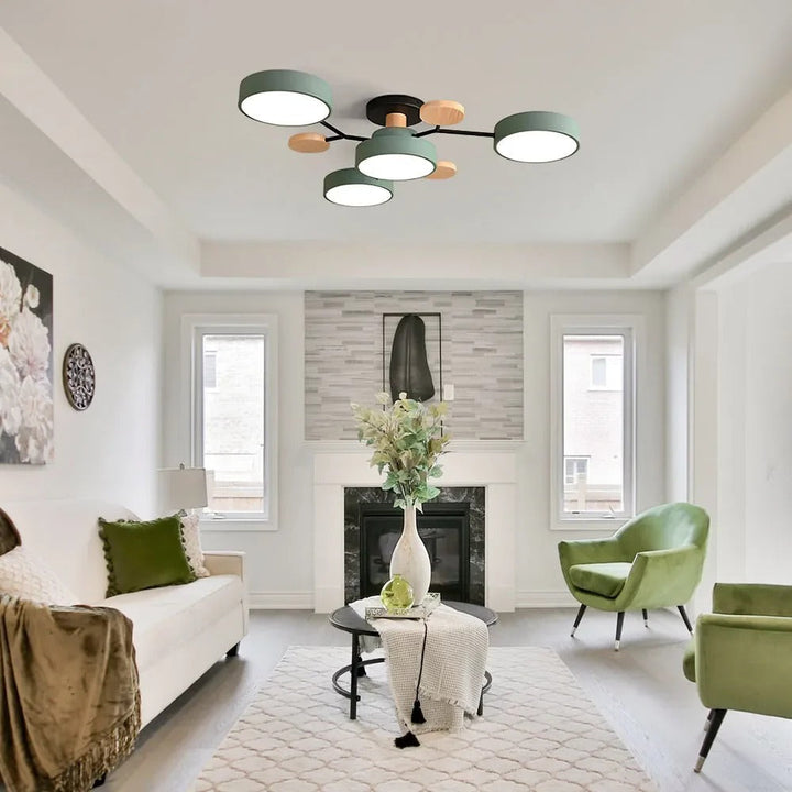 Moderne LED-lysekrone til stuen