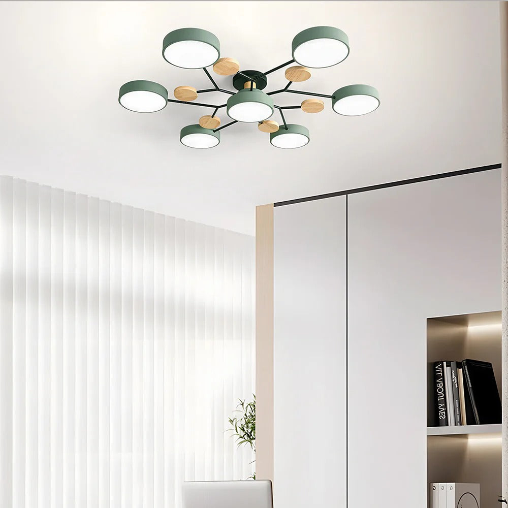 Moderne LED-lysekrone til stuen