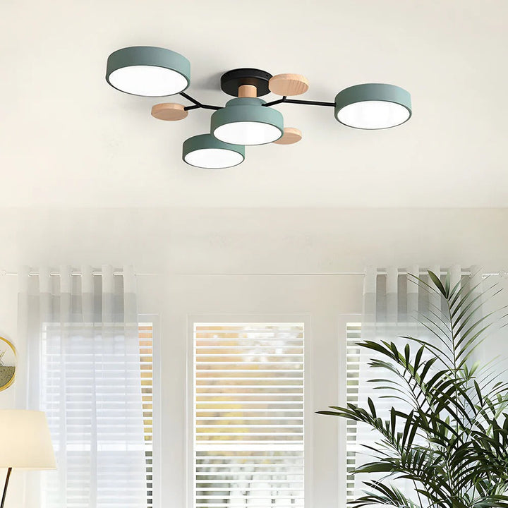 Moderne LED-lysekrone til stuen