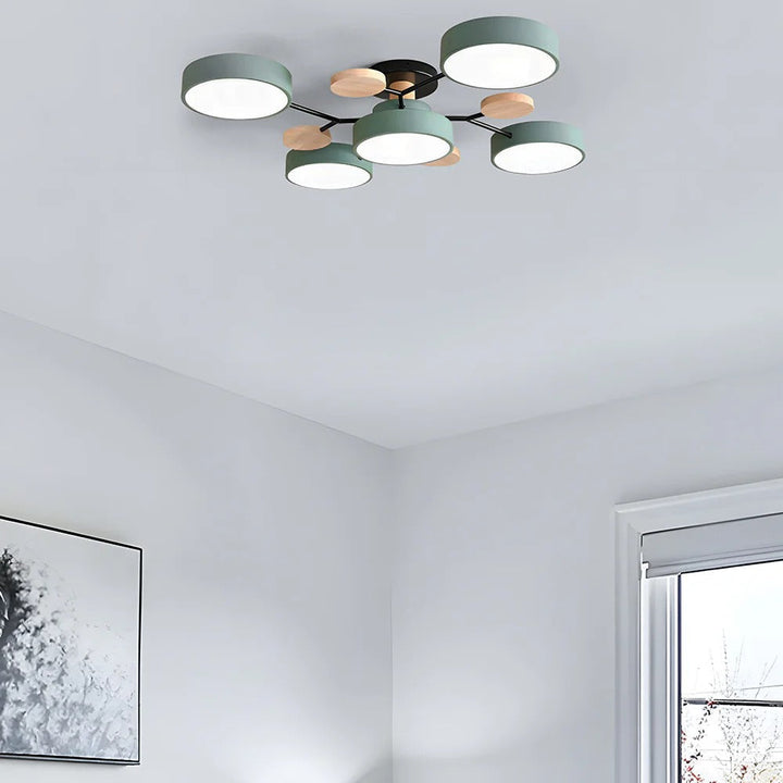 Moderne LED-lysekrone til stuen