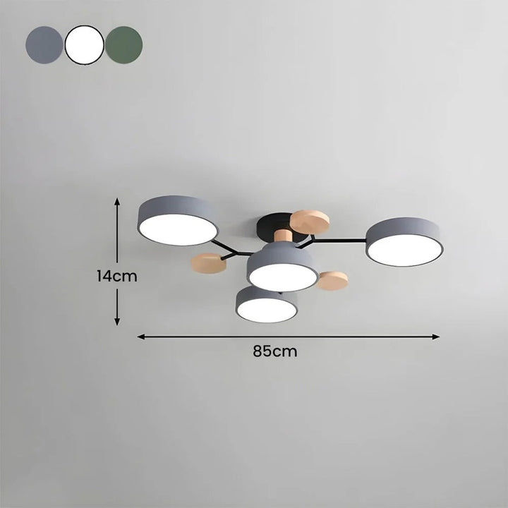 Moderne LED-lysekrone til stuen