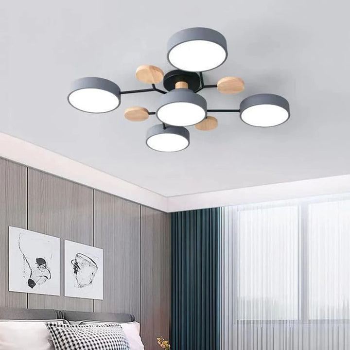 Moderne LED-lysekrone til stuen