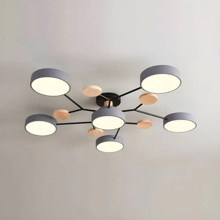 Moderne LED-lysekrone til stuen