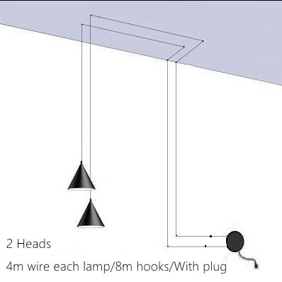 Moderne hengelampe | Minimalistisk design i metall