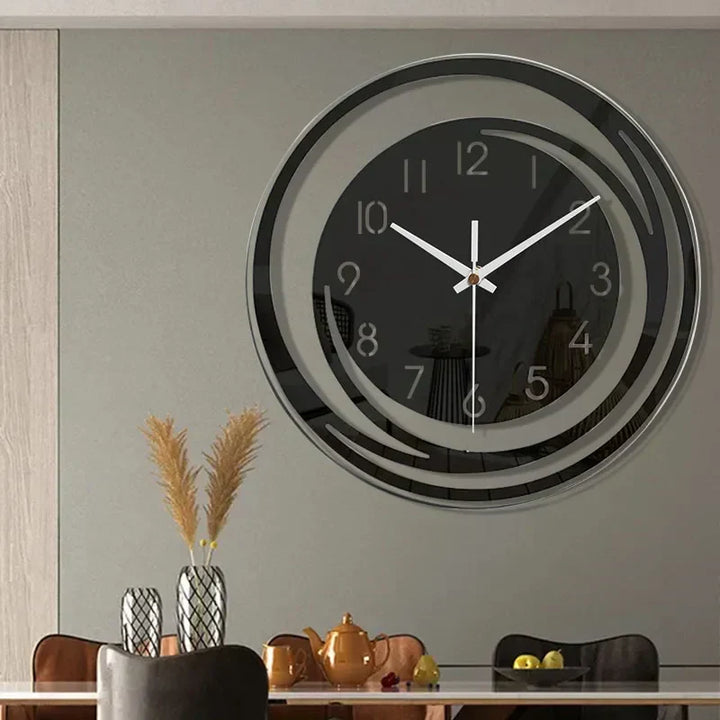 Vegguret med moderne, sirkulært design - Elegant interiørdekorasjon
