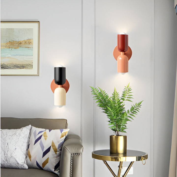 Tosidig LED-vegglampe i nordisk design - Moderne Belysning for Hjemmet