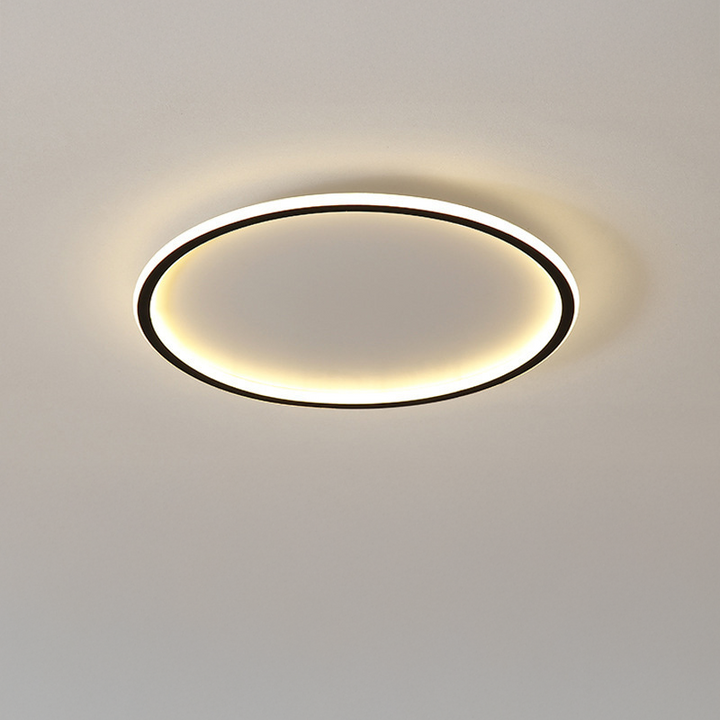 Skandinavisk rund taklampe med LED-belysning