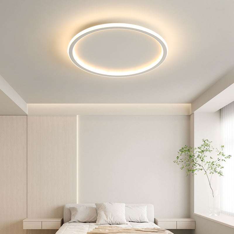 Skandinavisk rund taklampe med LED-belysning