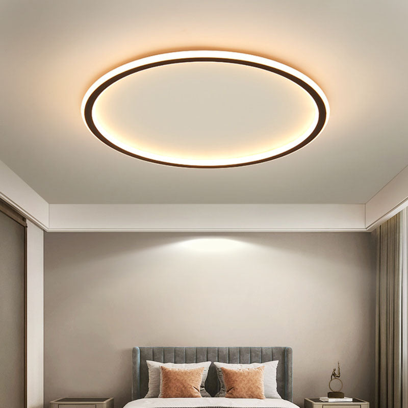 Skandinavisk rund taklampe med LED-belysning