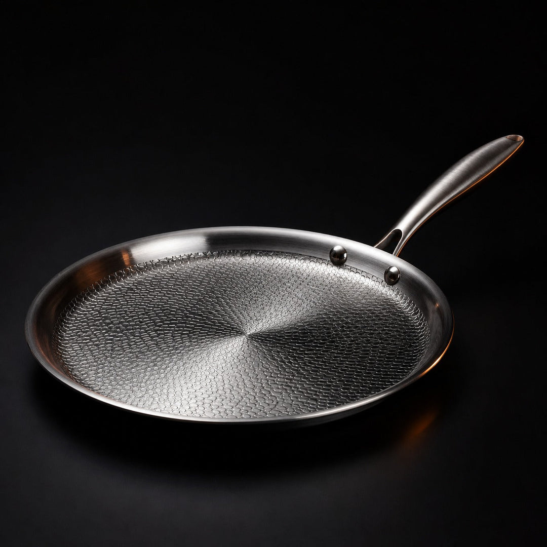 Håndhamret crêpepanne i titan, PFAS-fri