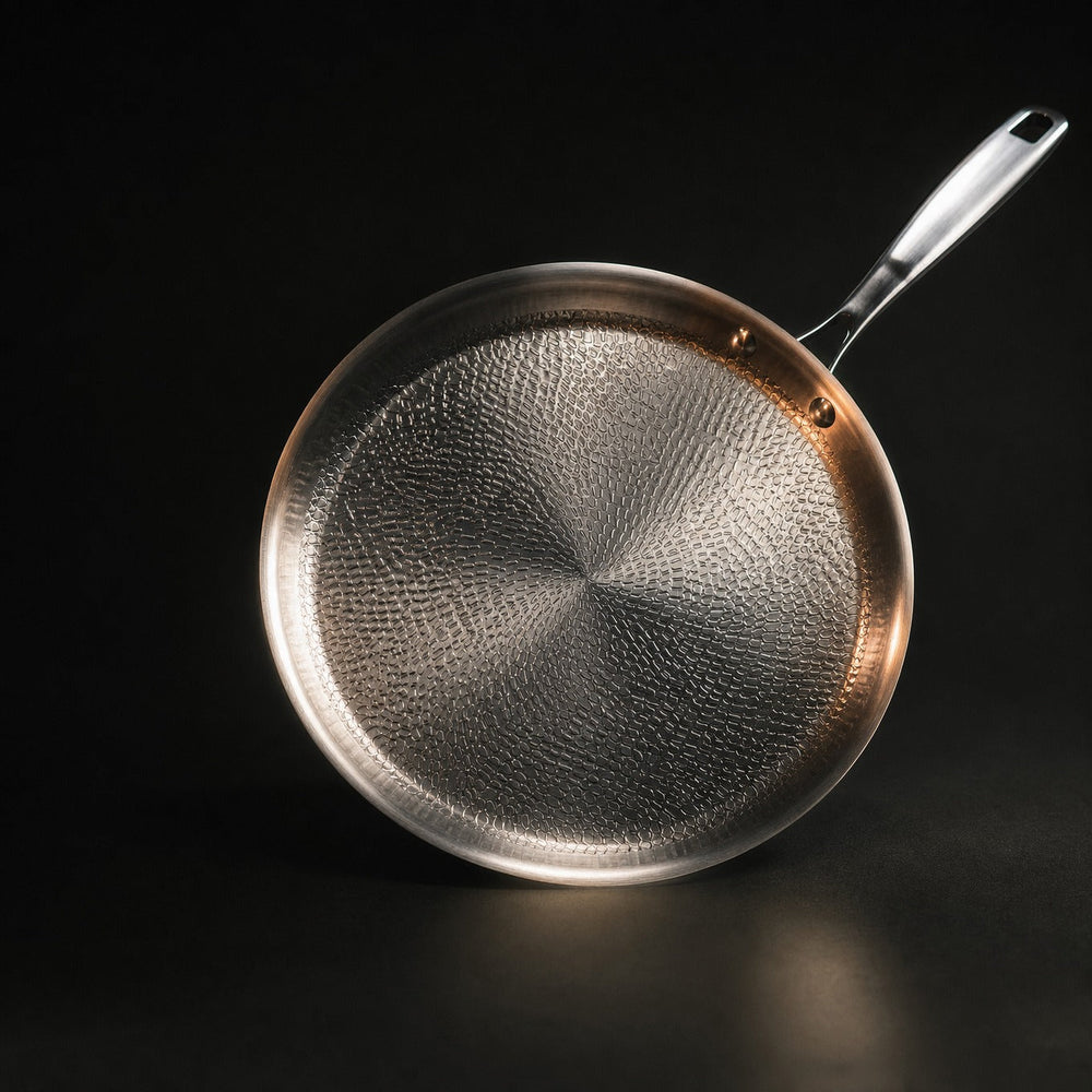 Håndhamret crêpepanne i titan, PFAS-fri