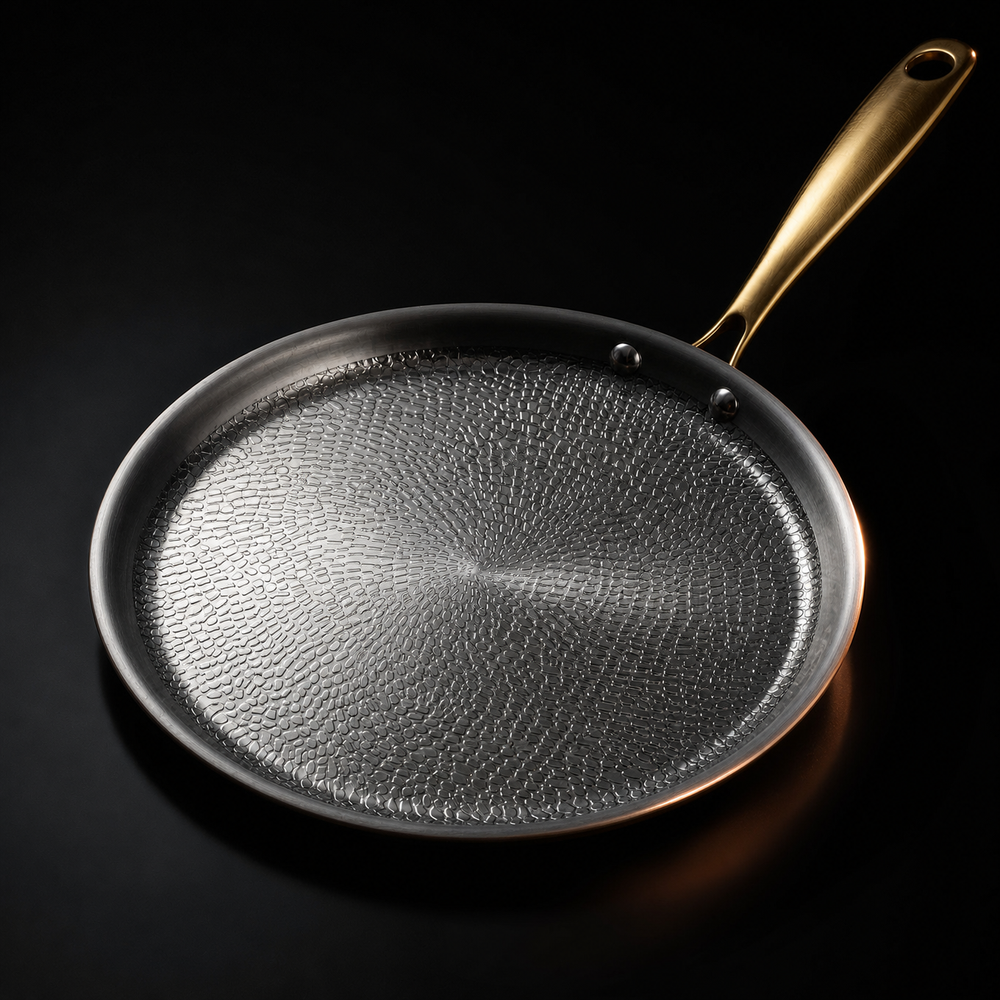 Håndhamret crêpepanne i titan - Begrenset opplag