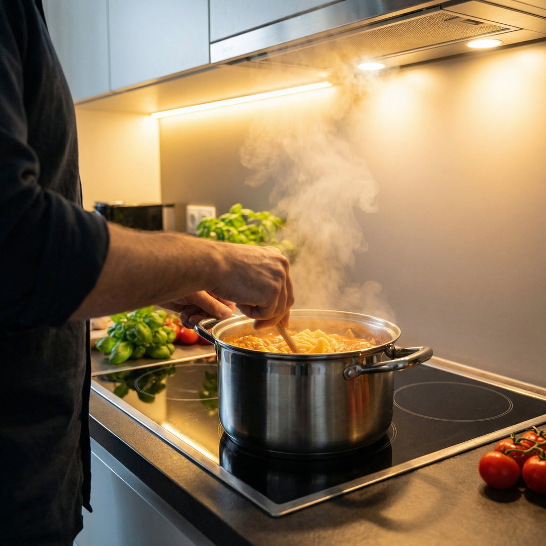 Kasserolle i titan med lokk, PFAS-fri