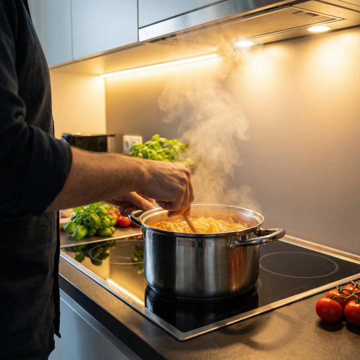 Kasserolle i titan med lokk, PFAS-fri