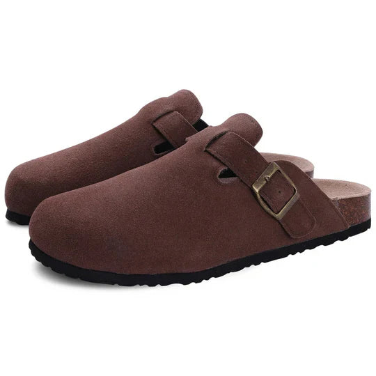 Kvinners Suede Kork Sandaler