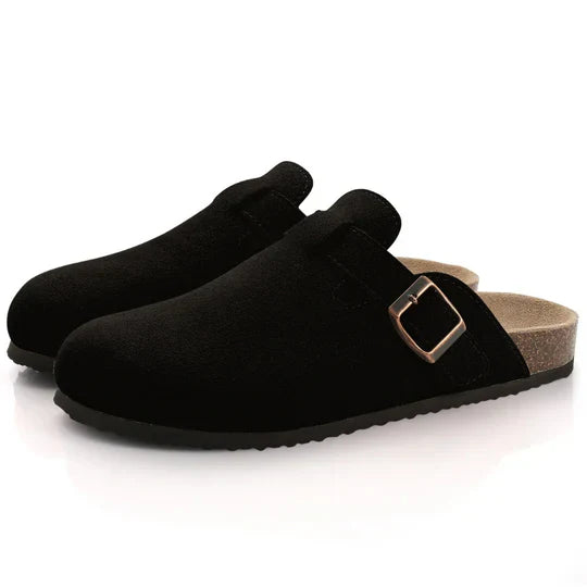 Kvinners Suede Kork Sandaler