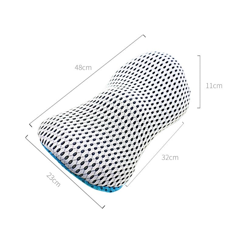 SpineRest ortopedisk korsryggpute | Ergonomisk ryggstøtte for kontor, bil og hjem | Avtakbart trekk