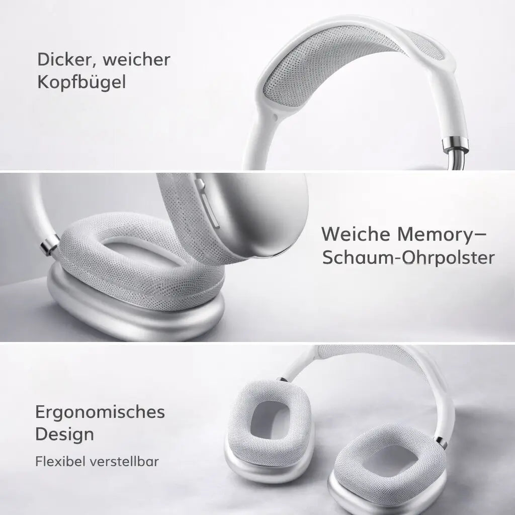 Over-Ear Hodetelefoner med Støykansellering og Bluetooth (ANC)