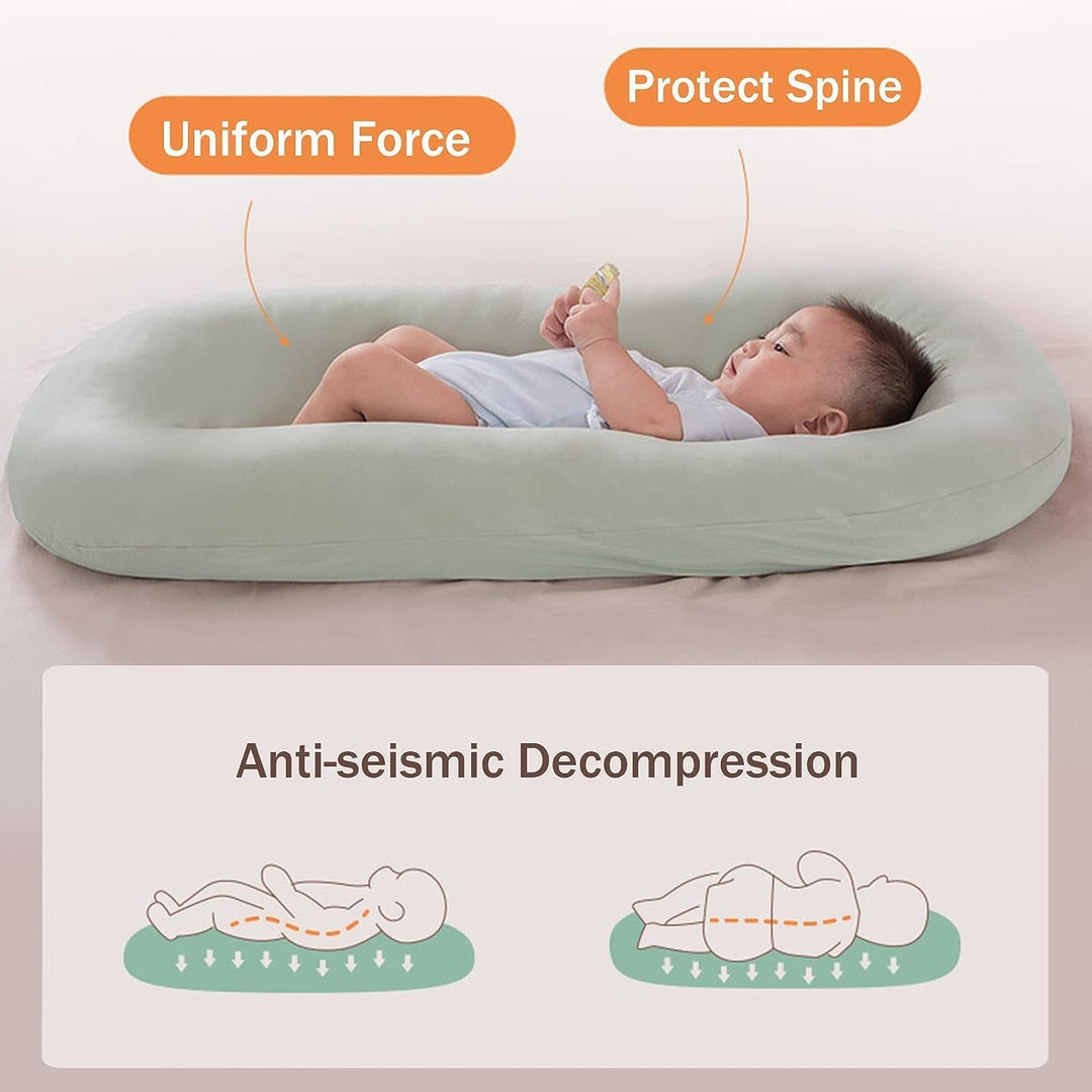 Baby lounger-pute - Myk bomull | Redekopp for babyer 0-24 måneder