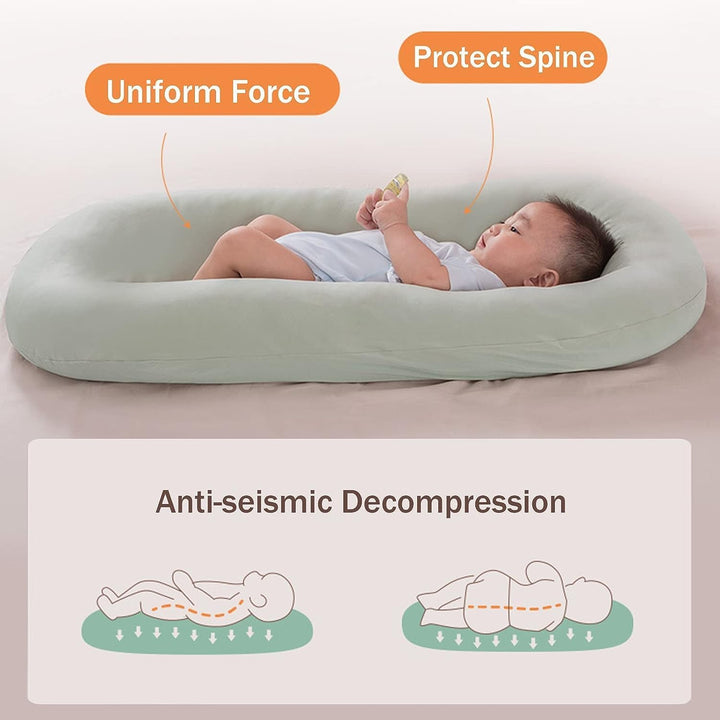 Baby lounger-pute - Myk bomull | Redekopp for babyer 0-24 måneder