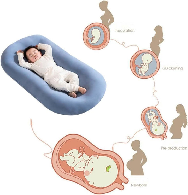 Baby lounger-pute - Myk bomull | Redekopp for babyer 0-24 måneder
