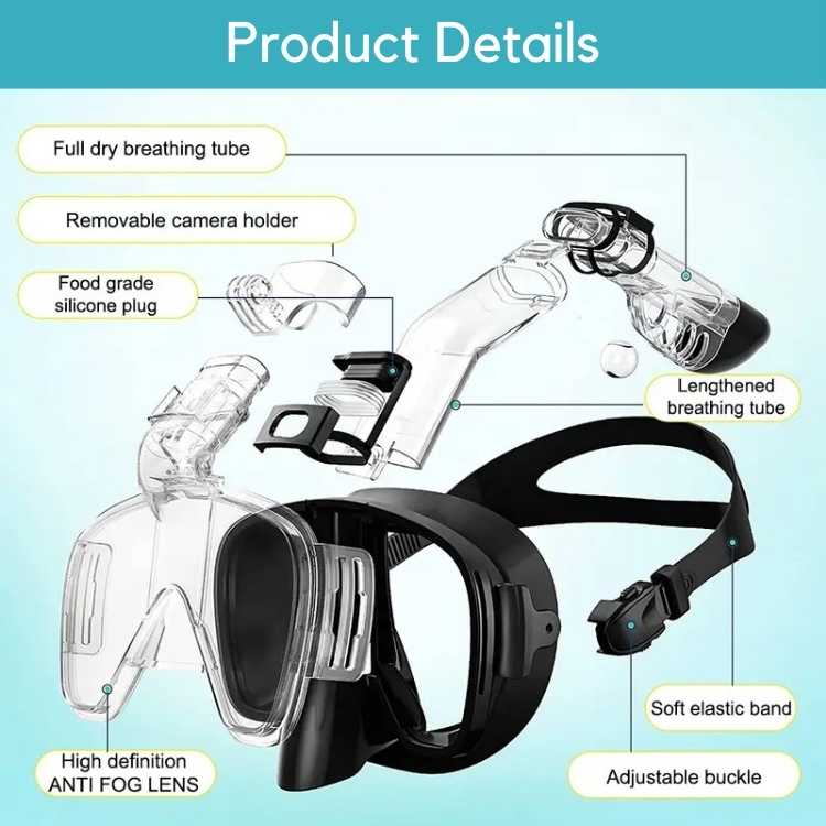 ProDive sammenleggbar snorkelmaske