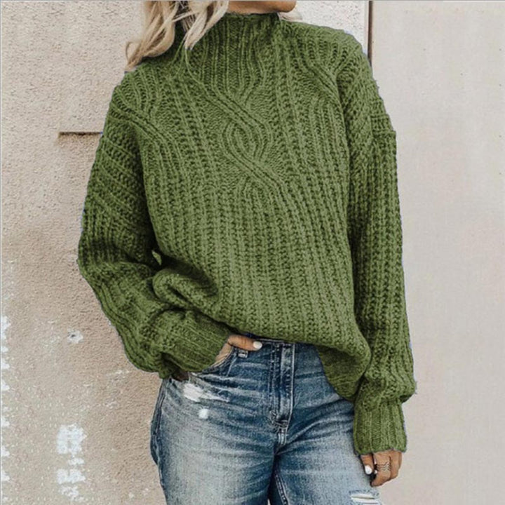 Kvinners Elegante Strikkegenser – Subtil Struktur med Forfinet Stil