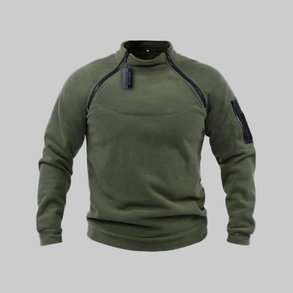 Menns Fleece Pullover – Funksjonelt Lag for Utendørs & Feltbruk