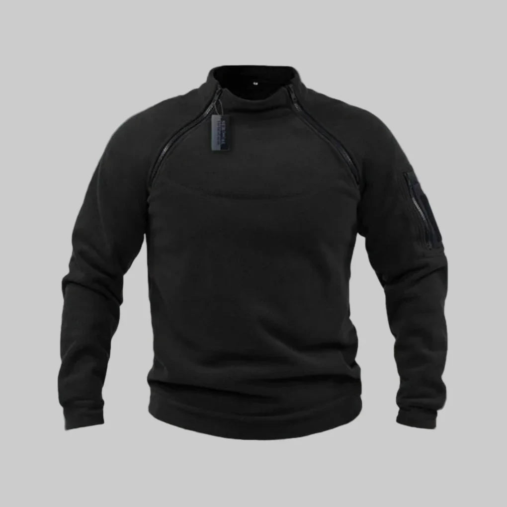 Menns Fleece Pullover – Funksjonelt Lag for Utendørs & Feltbruk