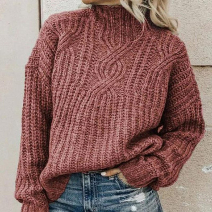 Kvinners Elegante Strikkegenser – Subtil Struktur med Forfinet Stil