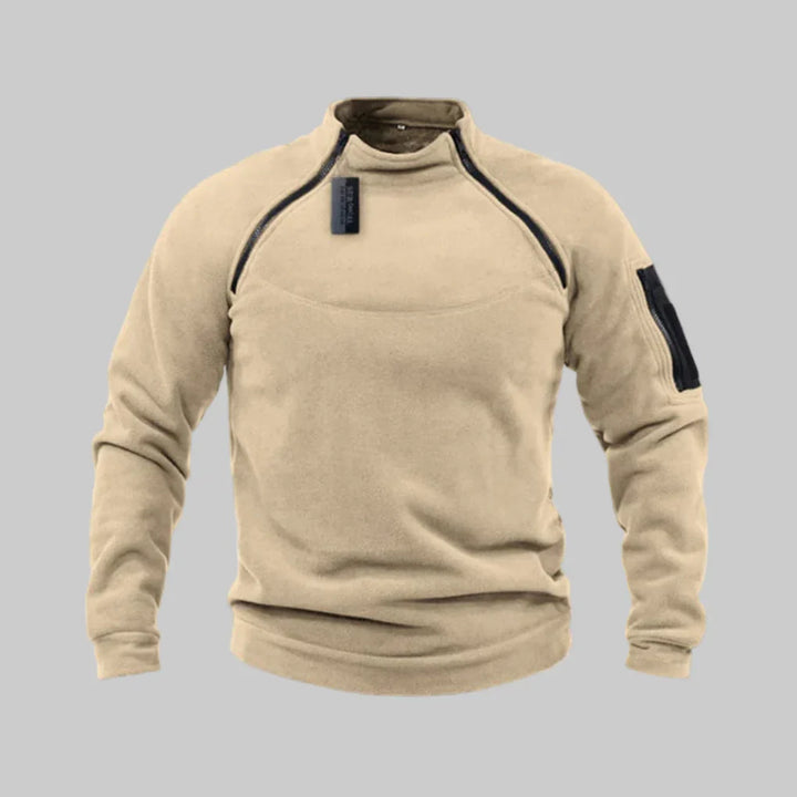 Menns Fleece Pullover – Funksjonelt Lag for Utendørs & Feltbruk