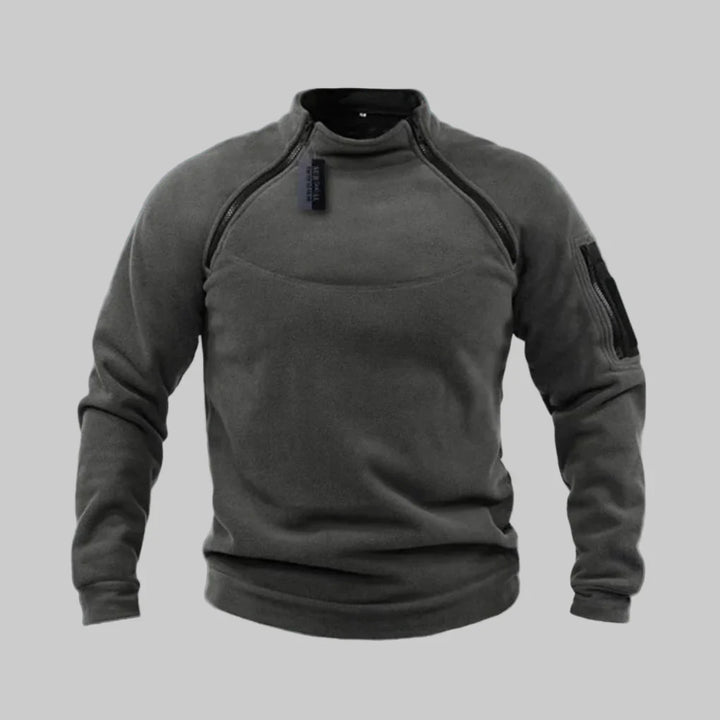 Menns Fleece Pullover – Funksjonelt Lag for Utendørs & Feltbruk