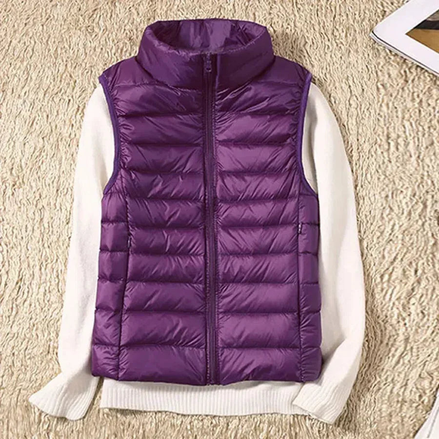 Vindbestandig Kvinners Bodywarmer med Glidelås