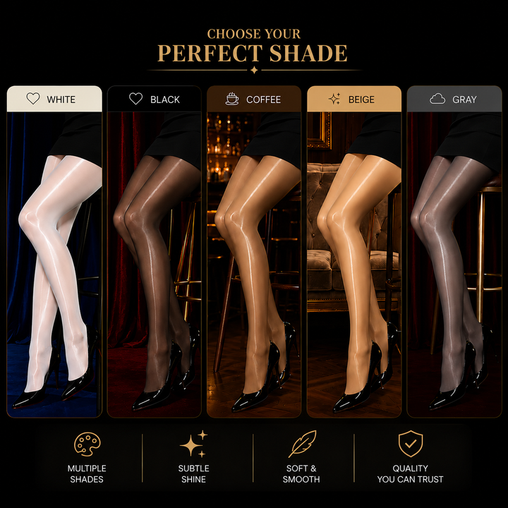 Figurformende gloss-leggings – elegante, med skimrende glans for strålende ben.