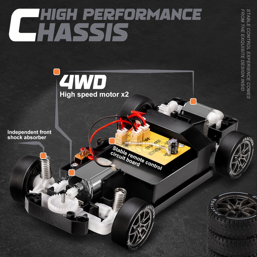 Ultimate Drift Racer 1:24 - RC-bil med lysende hjul