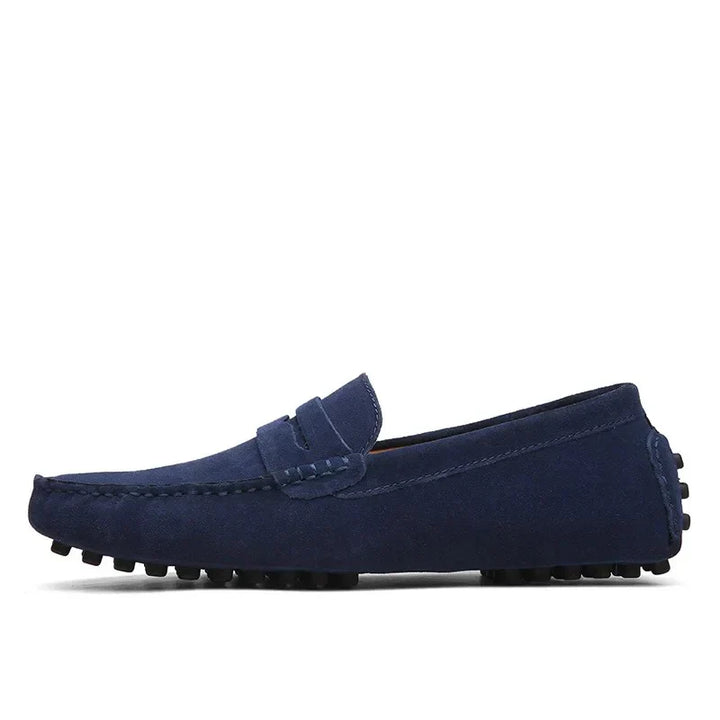 Italiensk-Stil Suede Loafers for Menn