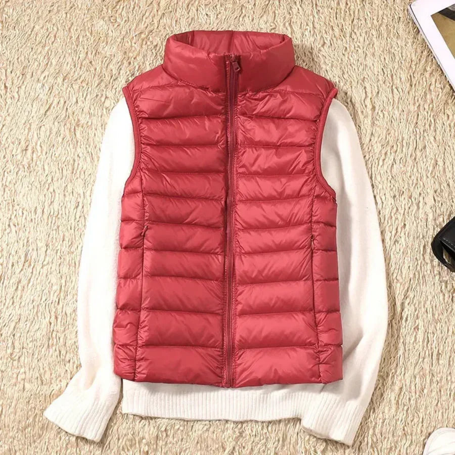 Vindbestandig Kvinners Bodywarmer med Glidelås