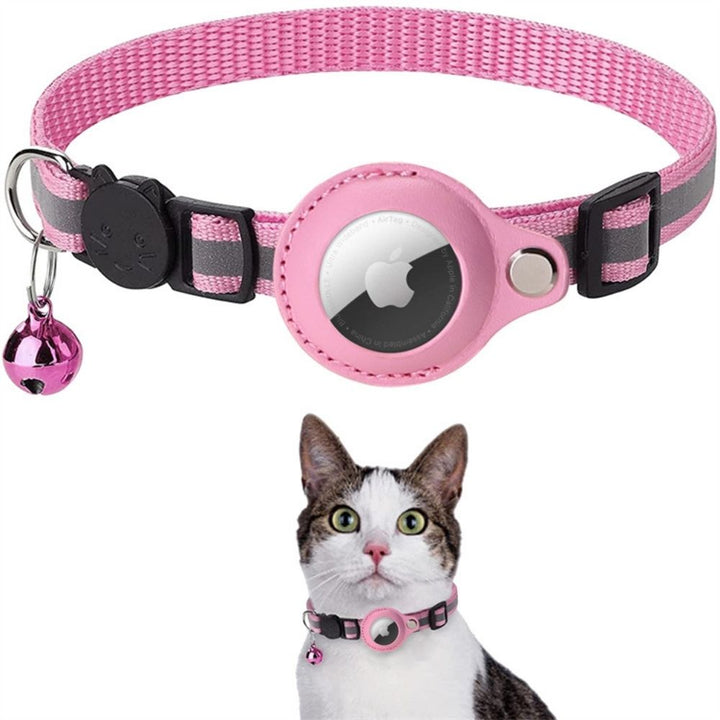 GPS-halsbånd for katter med reflekterende design