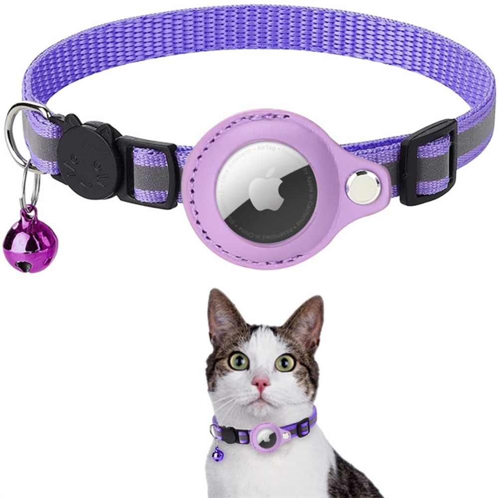 GPS-halsbånd for katter med reflekterende design