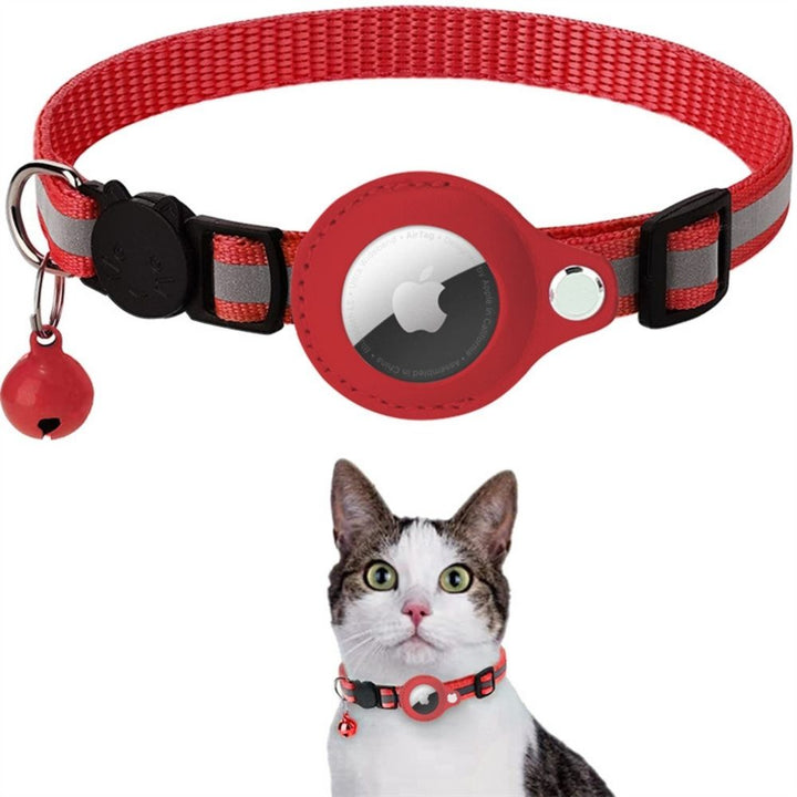 GPS-halsbånd for katter med reflekterende design