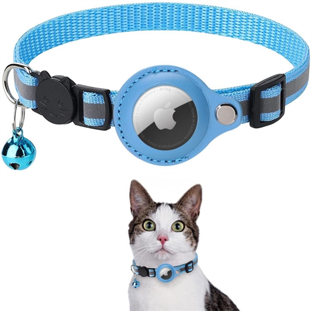 GPS-halsbånd for katter med reflekterende design