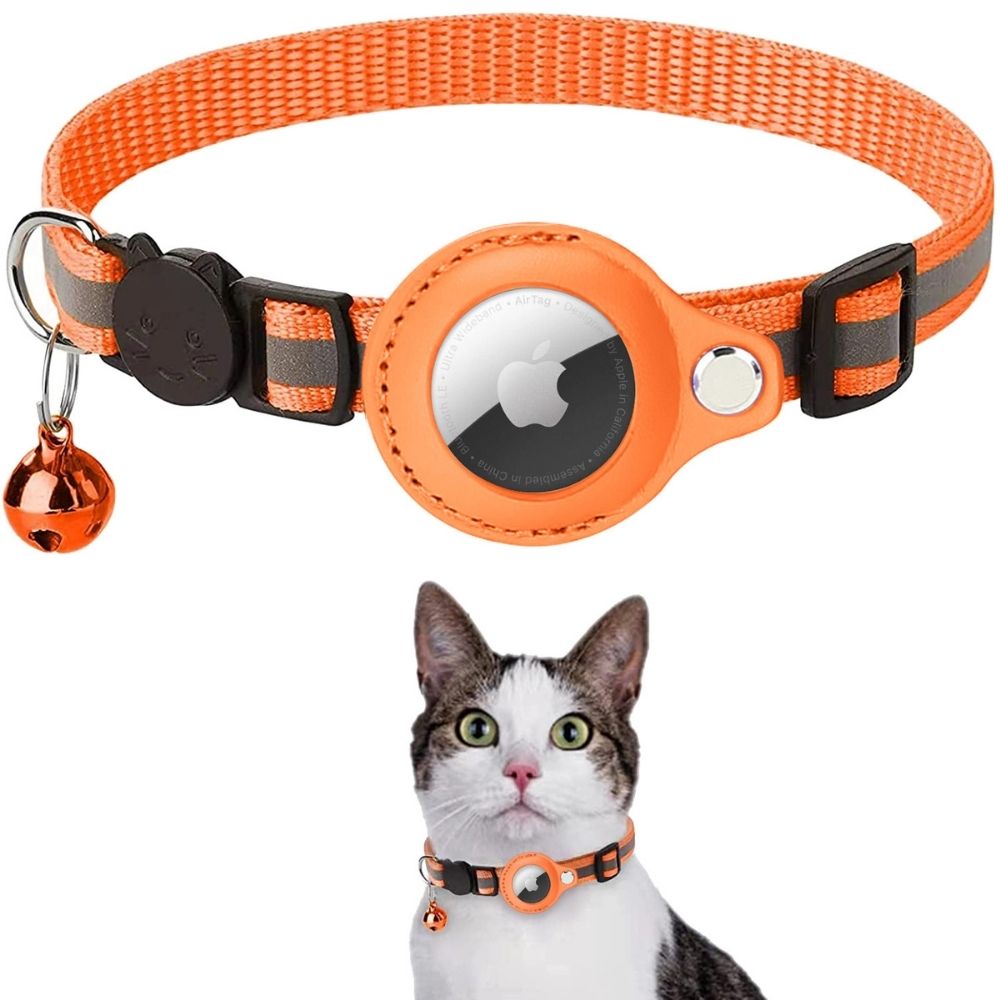 GPS-halsbånd for katter med reflekterende design