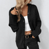 Kvinners Strikket Cardigan – Varm Knapp-Ned med Puffer Detalj