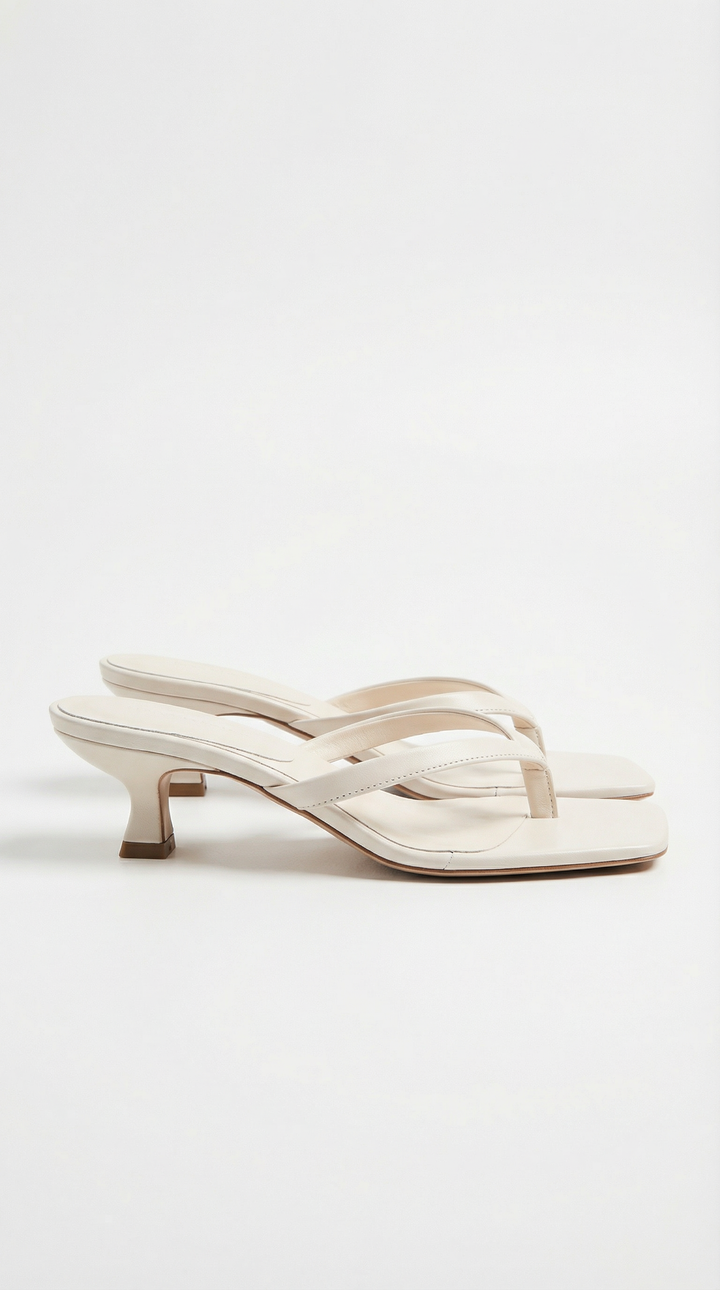 Flip-flops med hæl – avslappede sommersandaler for dame