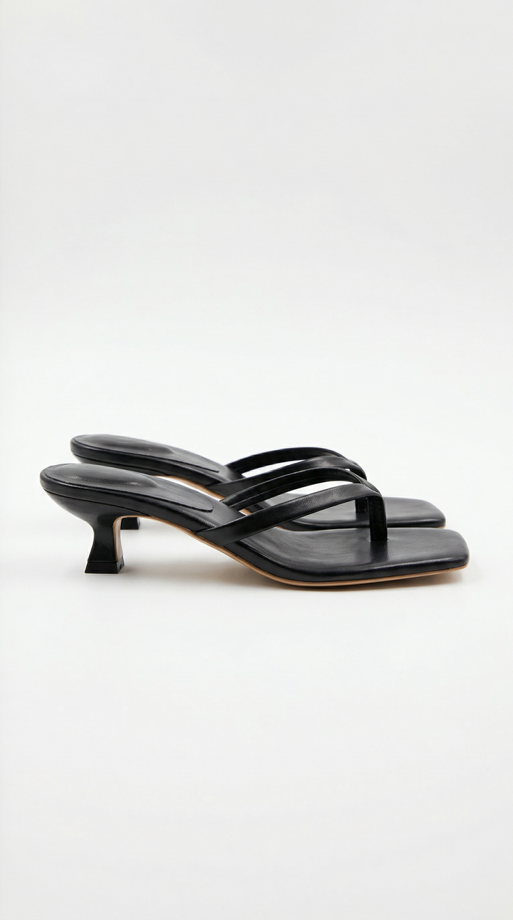 Flip-flops med hæl – avslappede sommersandaler for dame