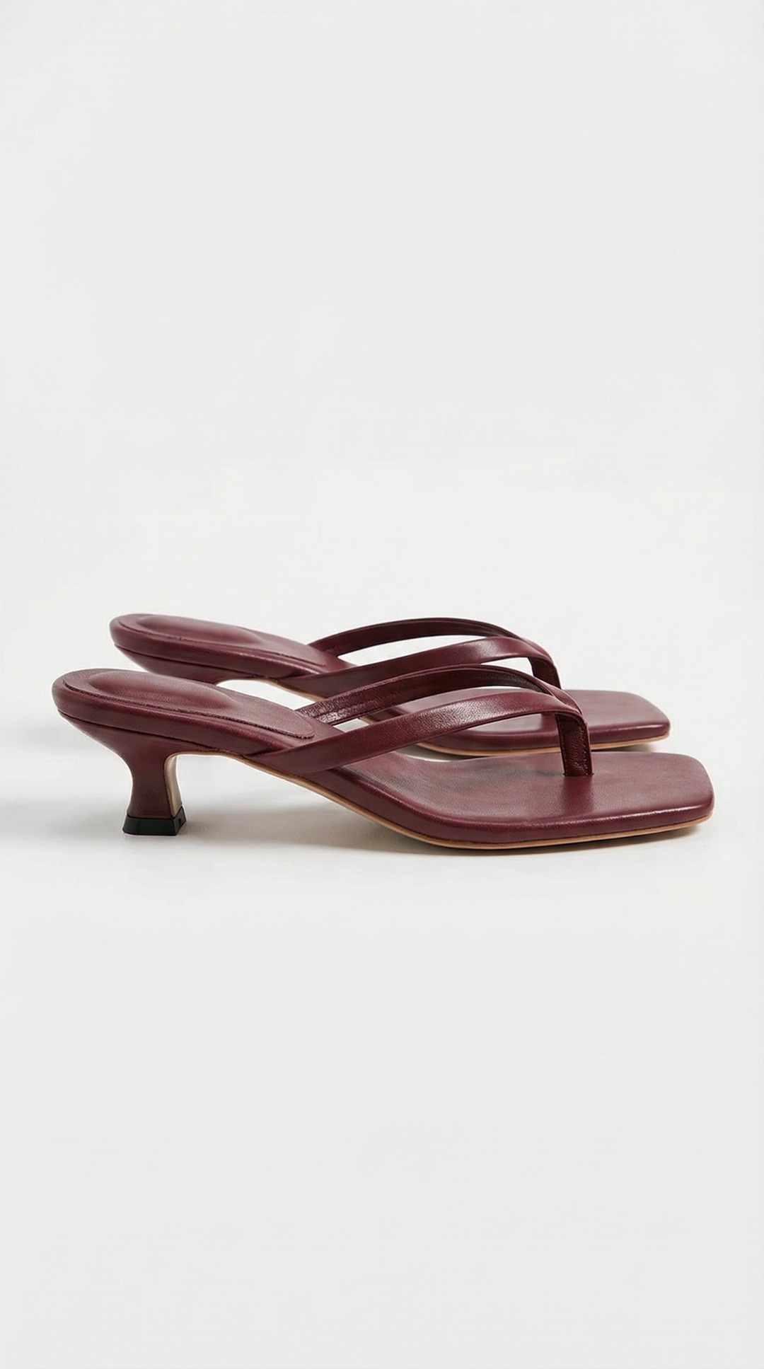 Flip-flops med hæl – avslappede sommersandaler for dame