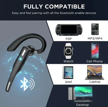Trucker Dual Mic trådløse Bluetooth 5.1-hodetelefoner/øreplugger med støyreduksjon