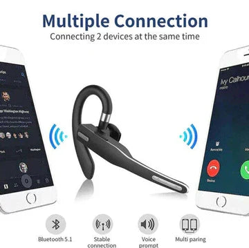Trucker Dual Mic trådløse Bluetooth 5.1-hodetelefoner/øreplugger med støyreduksjon