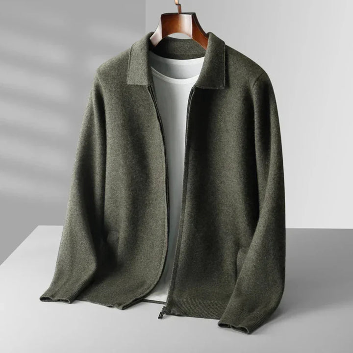 Menns Regular Fit Vest med Full Glidelås og Side Lommer