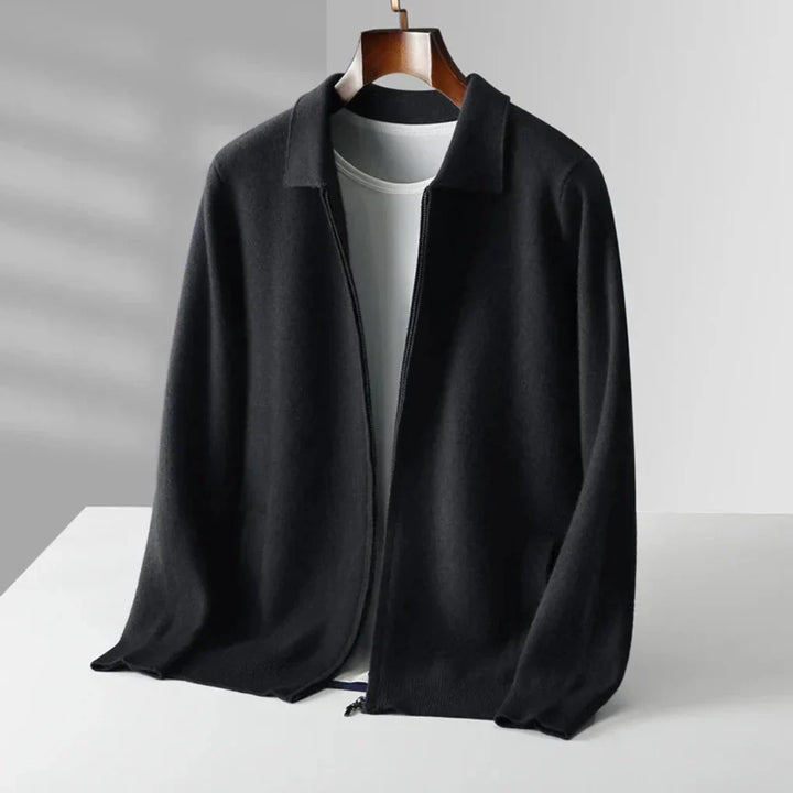 Menns Regular Fit Vest med Full Glidelås og Side Lommer